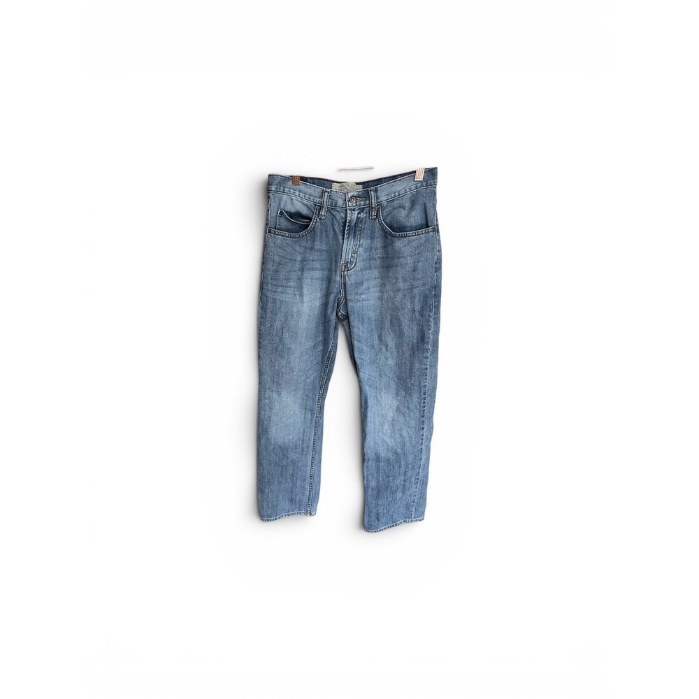 Wrangler Jeans Co Mens Relaxed Straight Leg Blue Denim Jeans 30x30